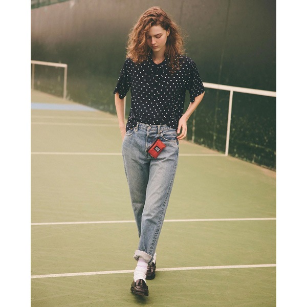 THE IRON 18SS 新品タグ付 ポルカドットシャツ アイロン IENA NO ID.（ノーアイディー） シャツ 「NO ID.」Polka Dot Long Shirt