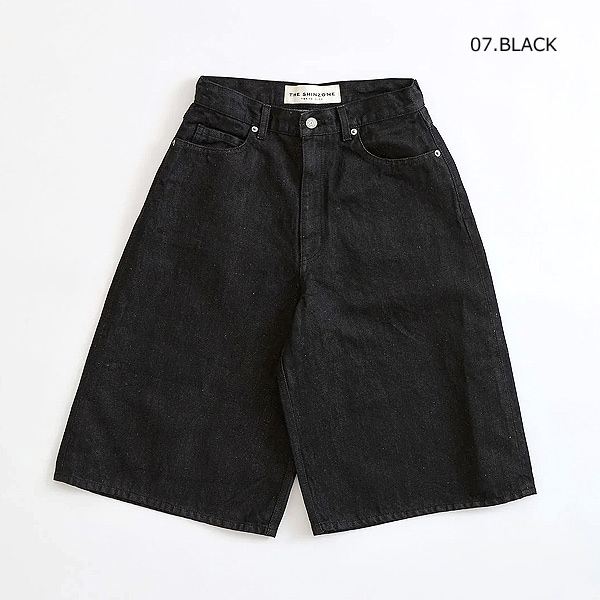 ヒムカシ製図(サリゲナク) 黒　パンツ 美品 THE SHINZONE シンゾーン COTTON LINEN BERMUDA PANTS コットンリネン