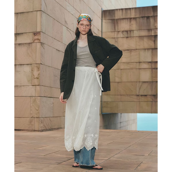 26SS】THE SHINZONE シンゾーン LACE APRON SKIRT レース エプロン
