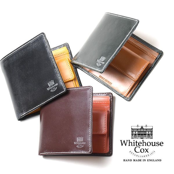 ホワイトハウスコックス Whitehouse Cox 2022 ホリデーライン 2トーンカラー 2つ折り財布 Coin Wallet  S7532【送料無料】-Seagull direction ONLINE STORE