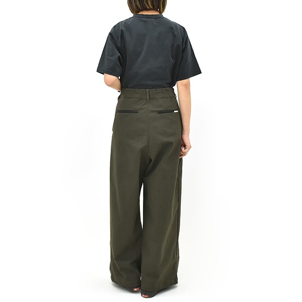 WYTE ワイト シャンブレーデニムタックワイドパンツ W-15061