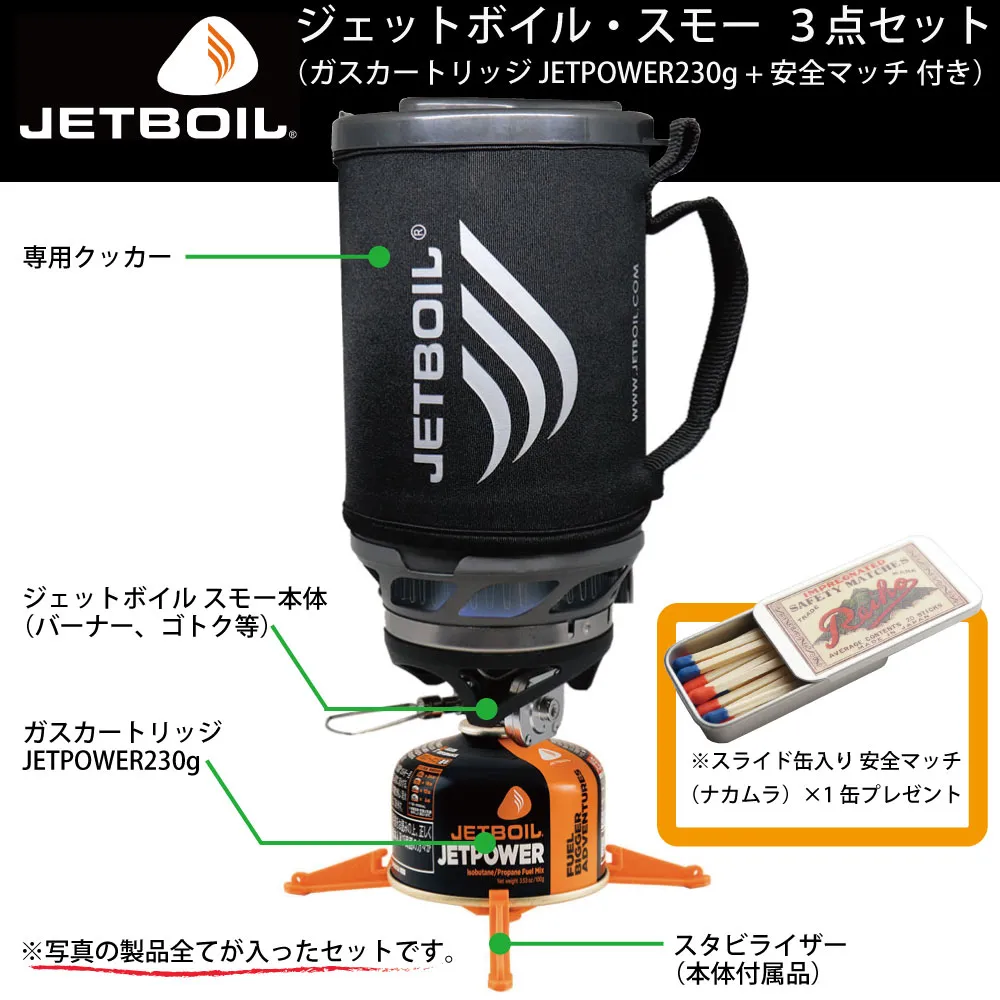 ジェットボイルスモー３点セット