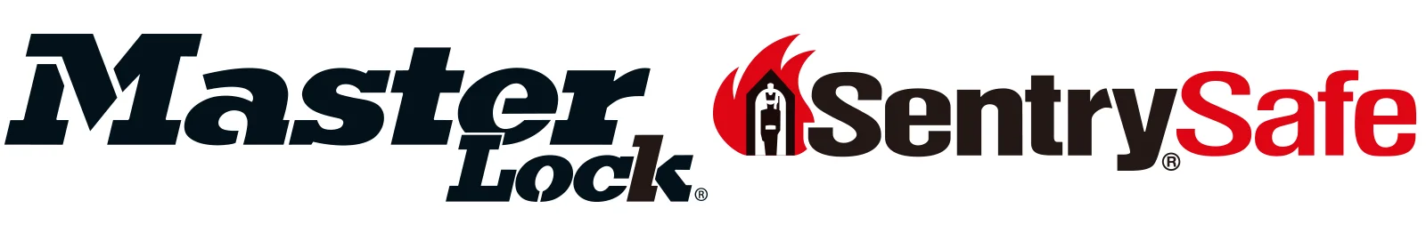 Master LockとSentrySafeのロゴ