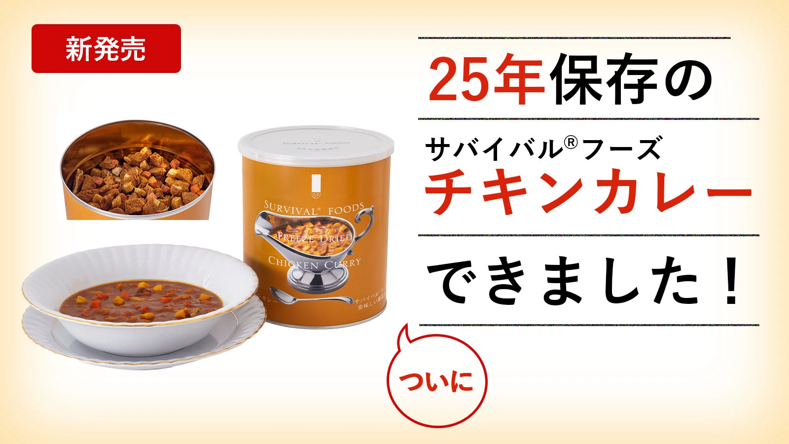 チキンカレー×1缶[大缶]｜サバイバルフーズ | 非常食・保存食（食 