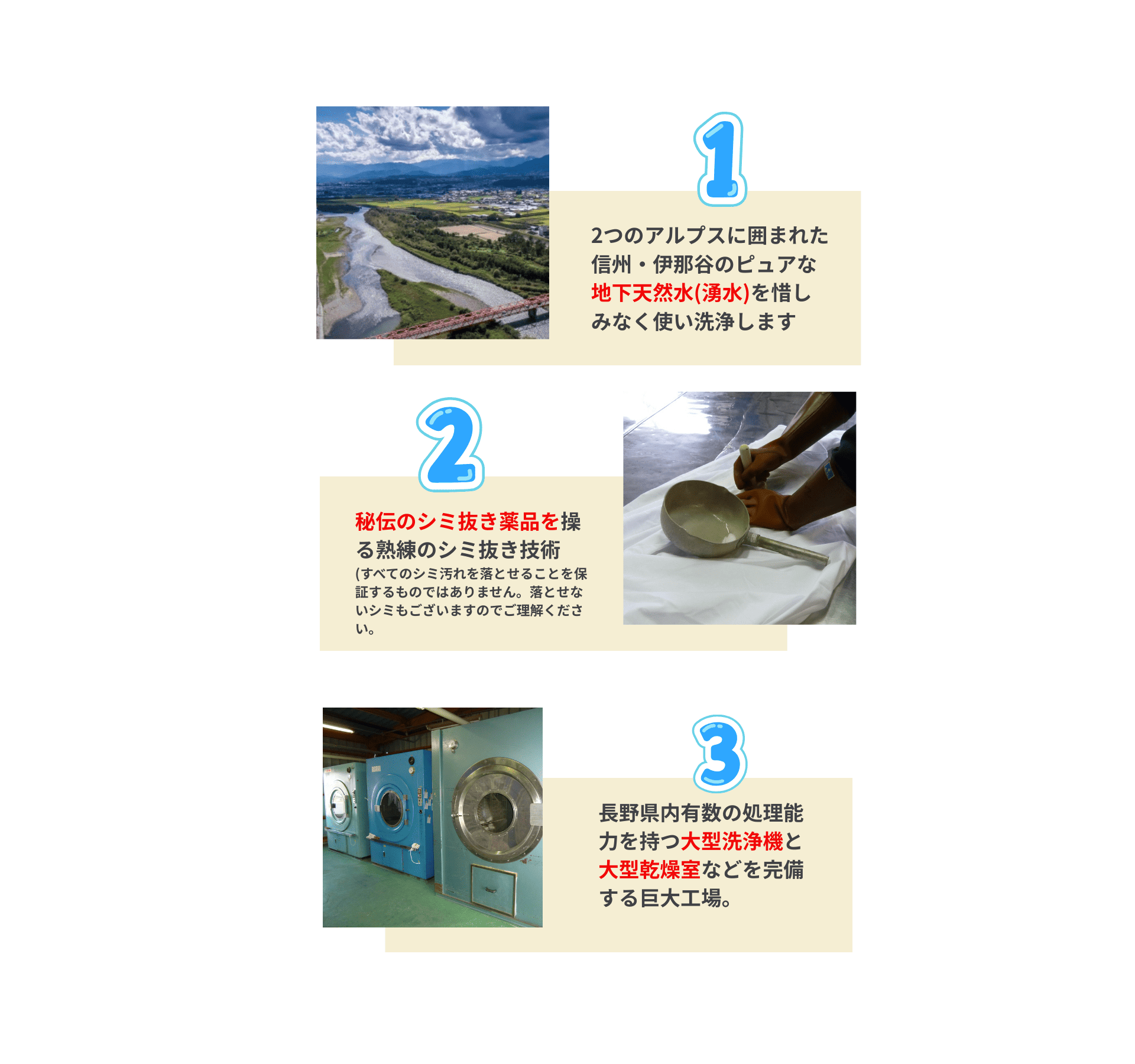 セルホワイトクリーニングの特徴