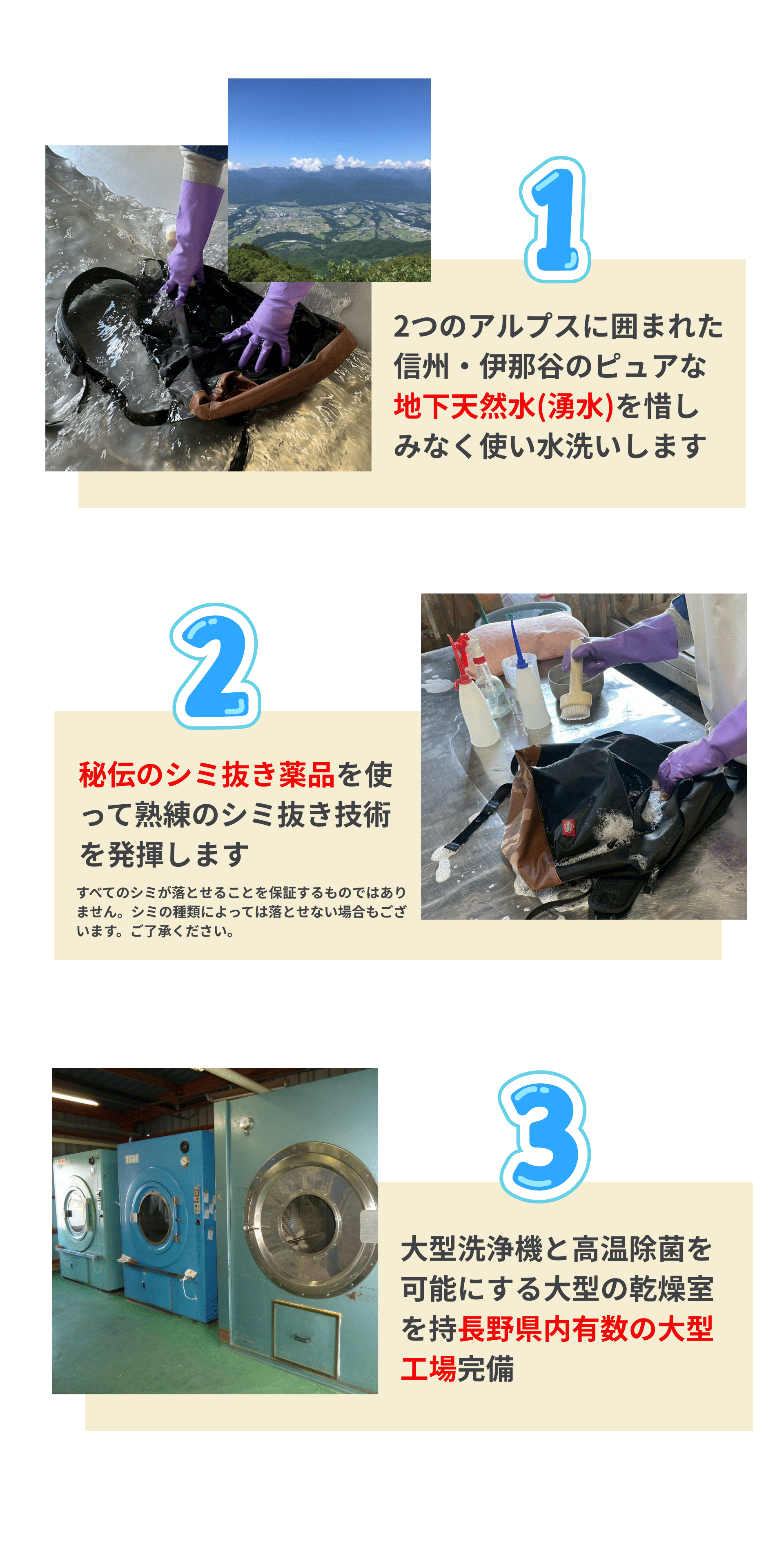 セルホワイトクリーニングの特徴