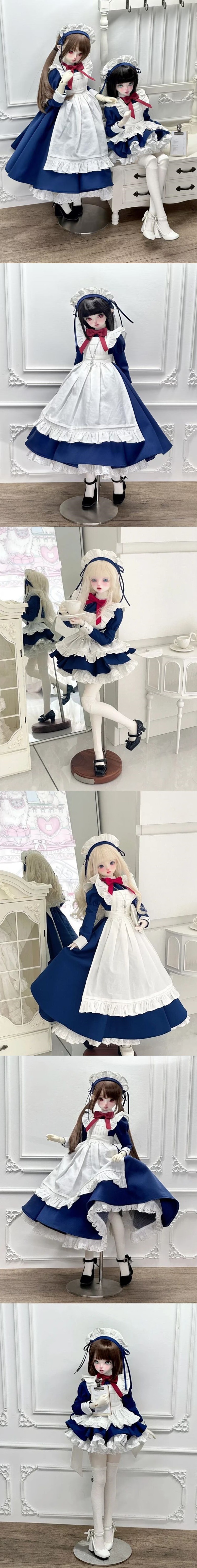 予約終了】12月31日まで！1/4MDD可愛らしいメイド服セット(紺) | 予約