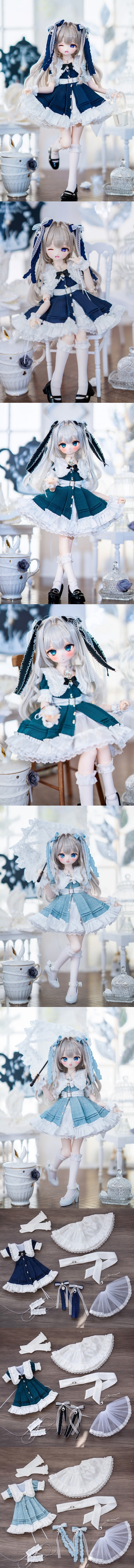 即納品AF11712【mc】1/4ドール用洋服セット(水色) | 《即納品 一覧