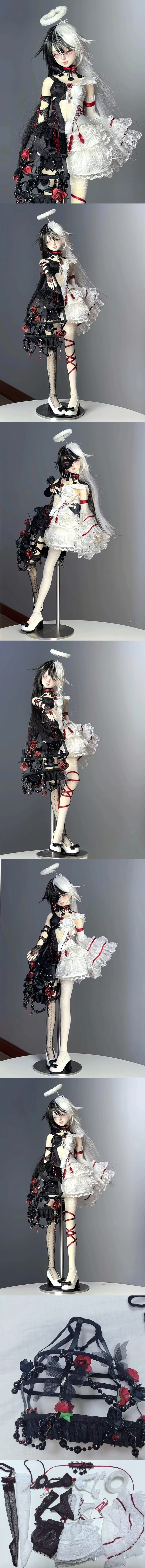 予約販売】5月28日まで！☆1/4MSDなどドール用天使と悪魔 対称ロリータ
