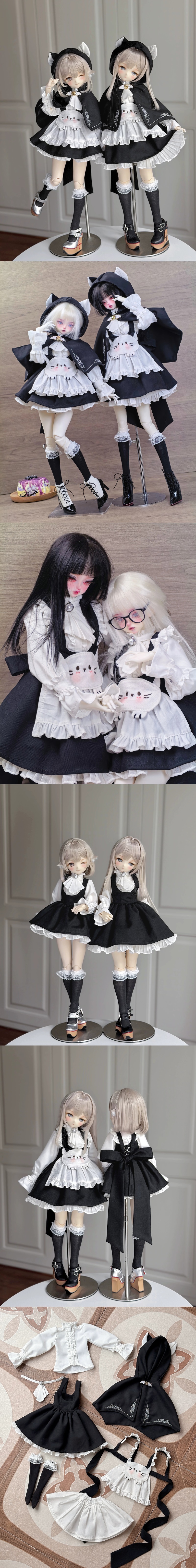 予約販売中】6月6日まで！☆1/4MSDなどドール用ネコ風洋服セット