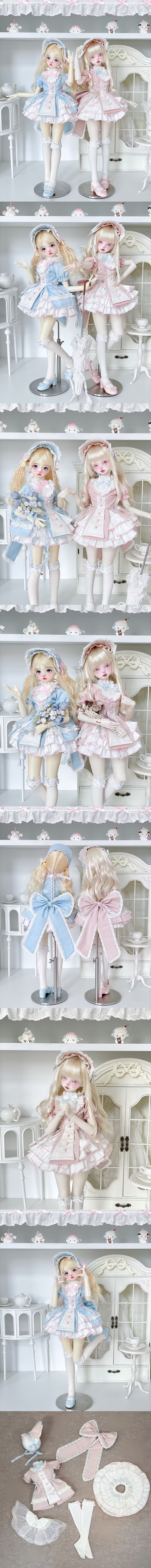 予約販売中】6月9日まで！2色☆1/4MDD, MSDなどドール用可愛い衣装