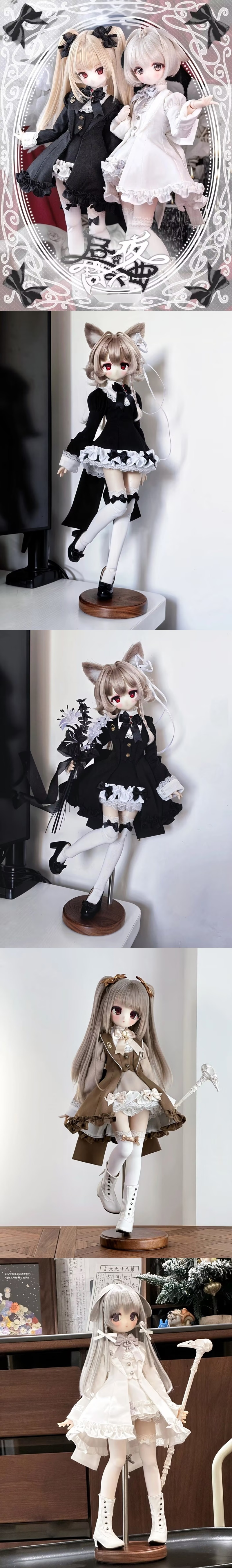 予約販売中】6月13日まで！3色☆1/4 MDDなどドール用可愛らしい