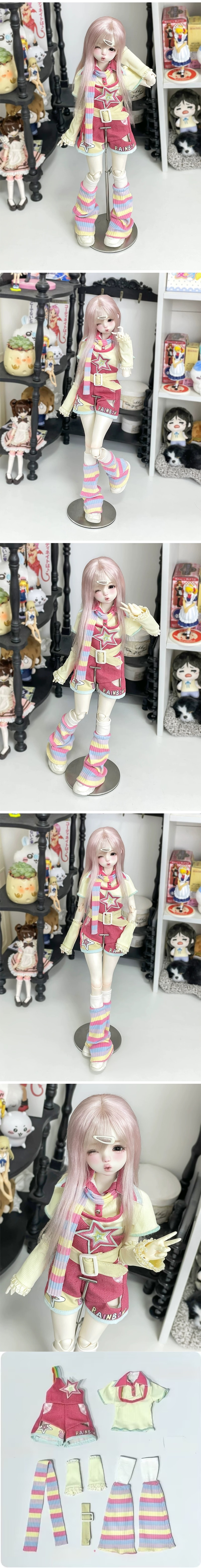 AF11848【yltt】☆1/4 MSD/MDDド－ル用洋服6点セット（数量限定