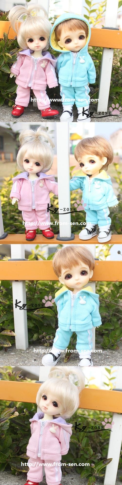 AF5686【kuyin】1/8（16cm）ドール用洋服2点セット | ◇ドール洋服