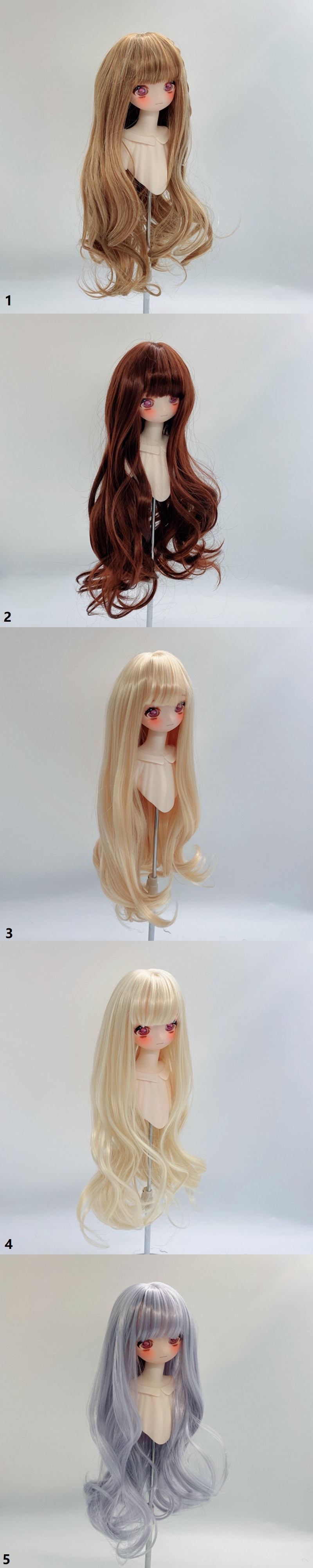 U-4657【LQ】1/6,1/4,1/3ドール(頭囲15.5~23cm)用ウィッグ | ◇ドール