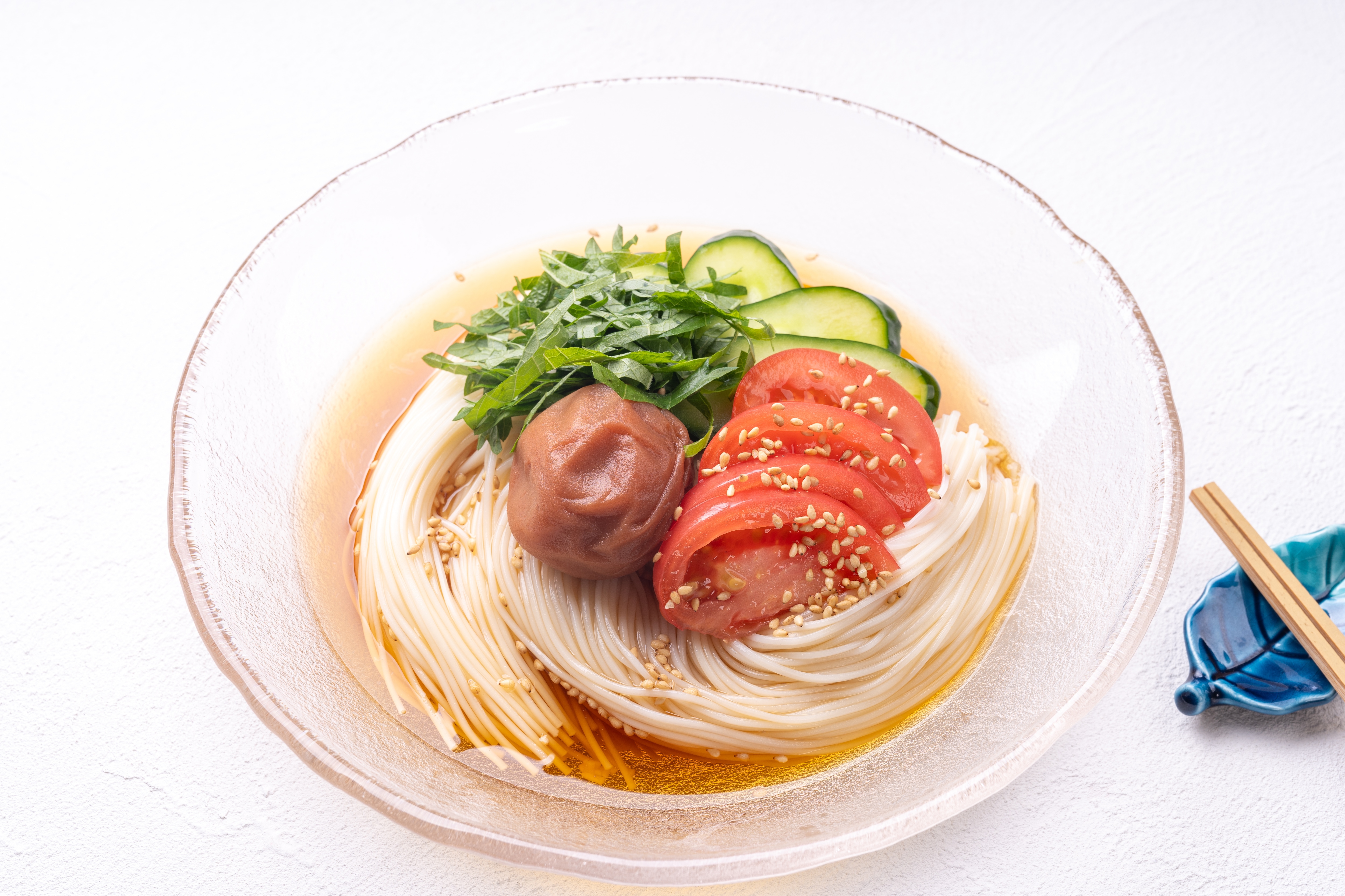 梅干しを刻んで冷やしうどん