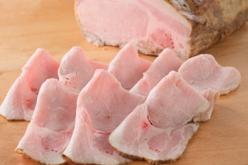 ローストポークのクローズアップ