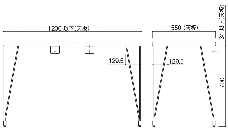 【K-HQ-012-XU】商品寸法図