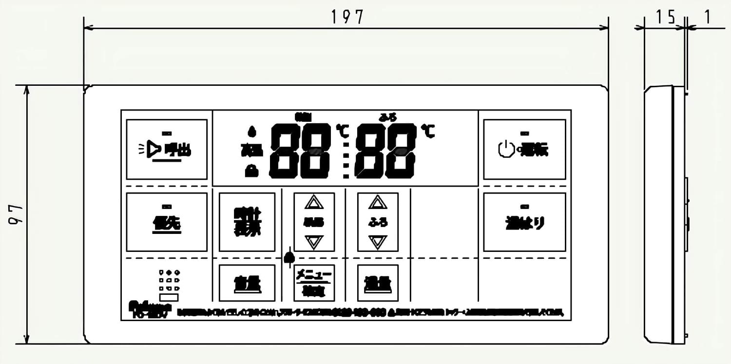 商品寸法図 【FC-150V】