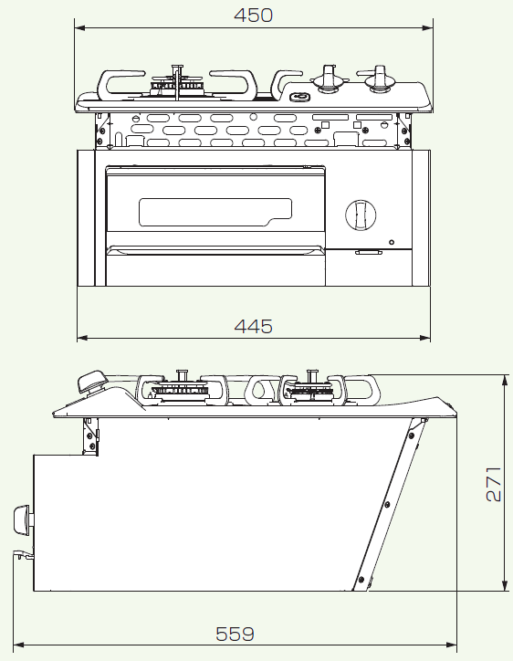 【PD-N202HG】商品寸法図