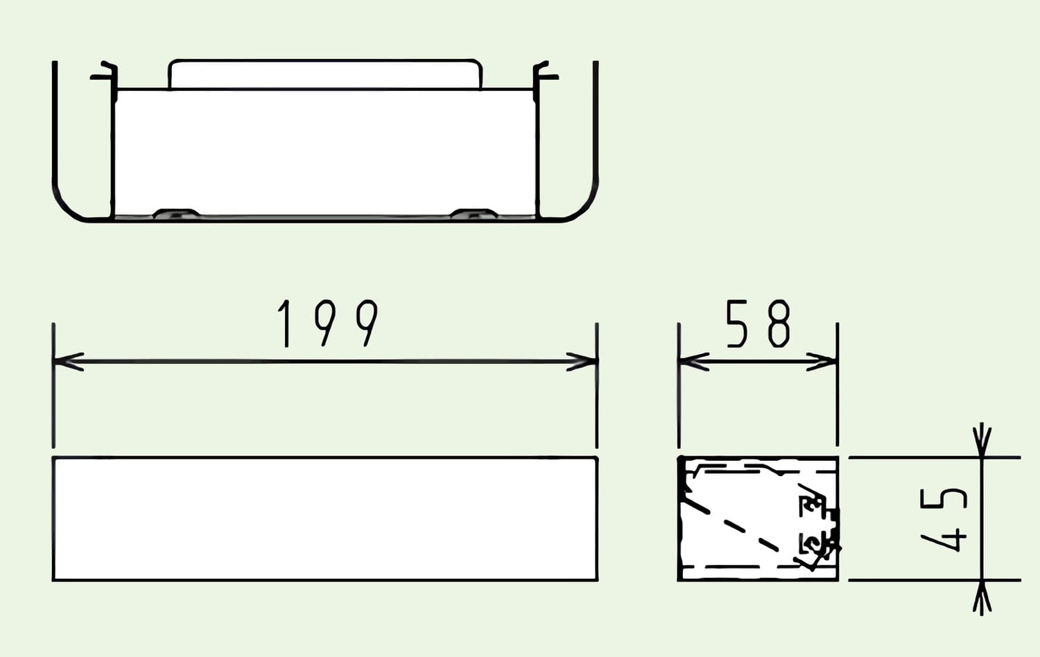 商品寸法図 【HKPH-1】
