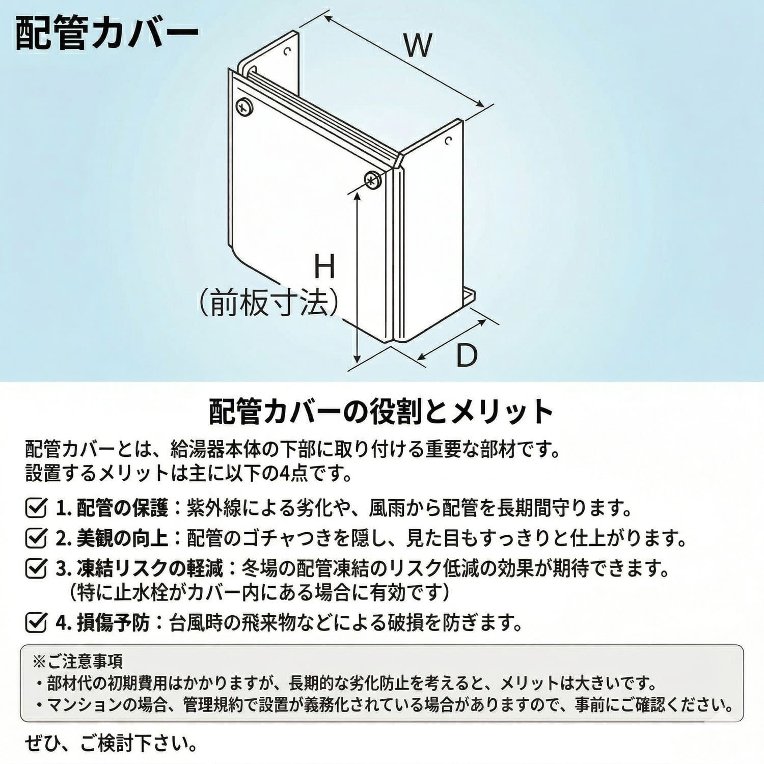 配管カバーとは