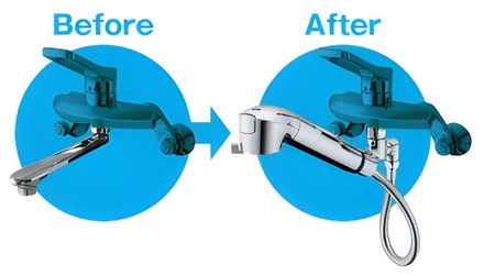 今お使いの蛇口はそのまま！ 440px