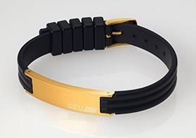 特価豊富なSEV LINE BRACELET 2G ブラック size L メンズウェア