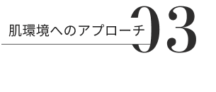 肌環境へのアプローチ