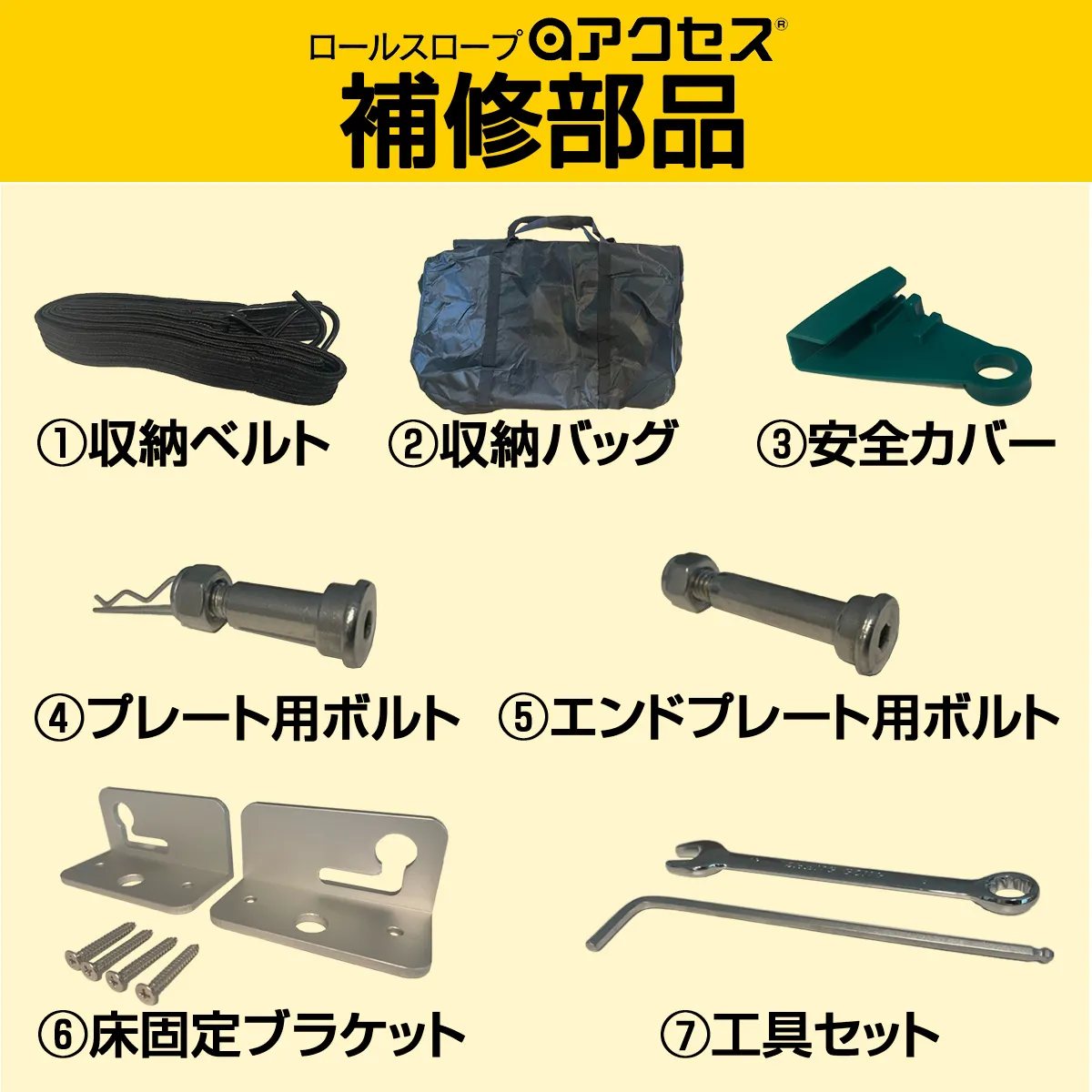 ロールスロープ・アクセス用補修部品