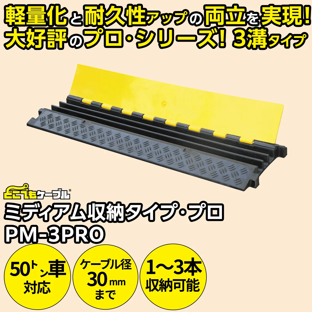 どこでもケーブル ミディアム収納タイプ・プロ（PM-3PRO）