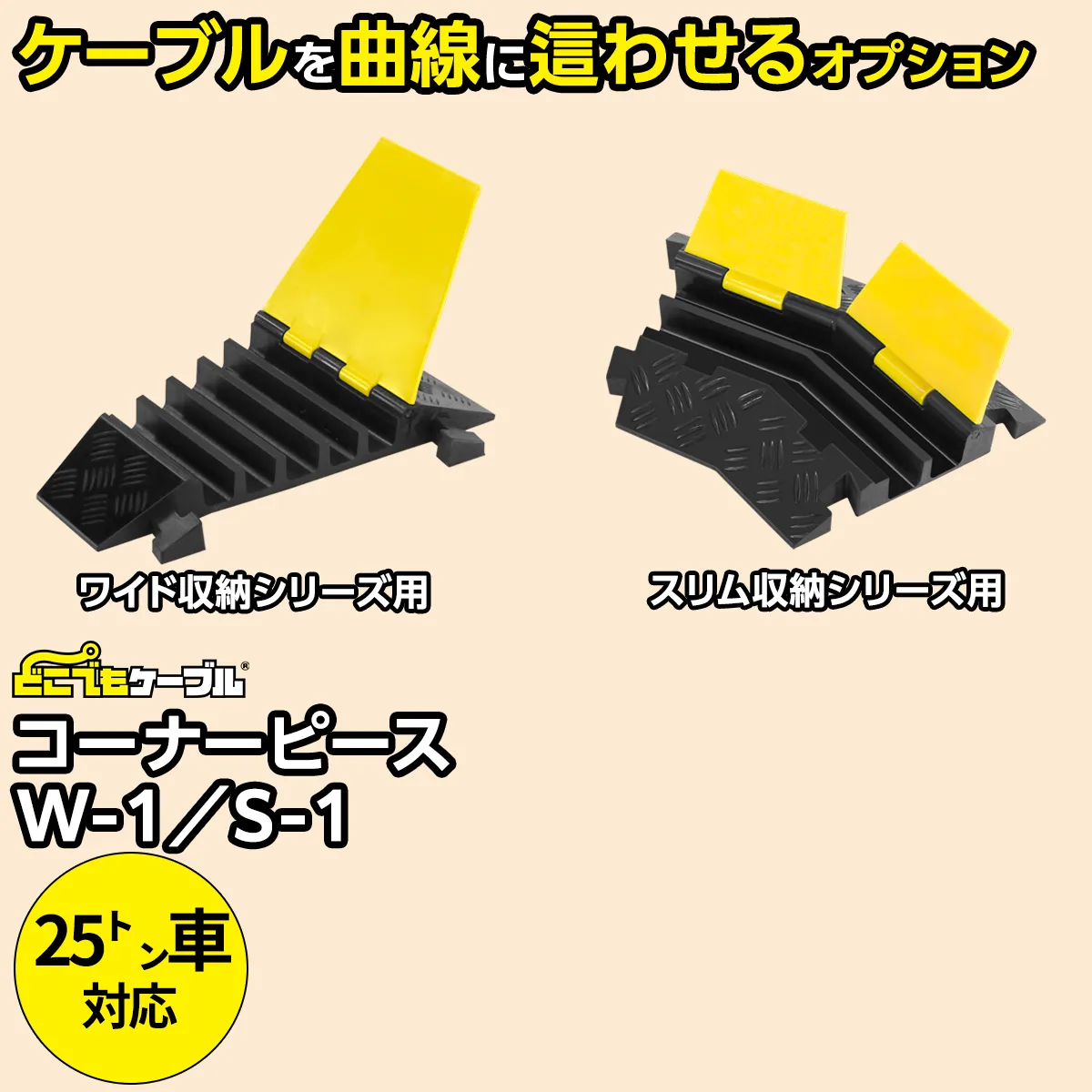 ワイド収納シリーズ用コーナーピース／スリム収納シリーズ用コーナーピース