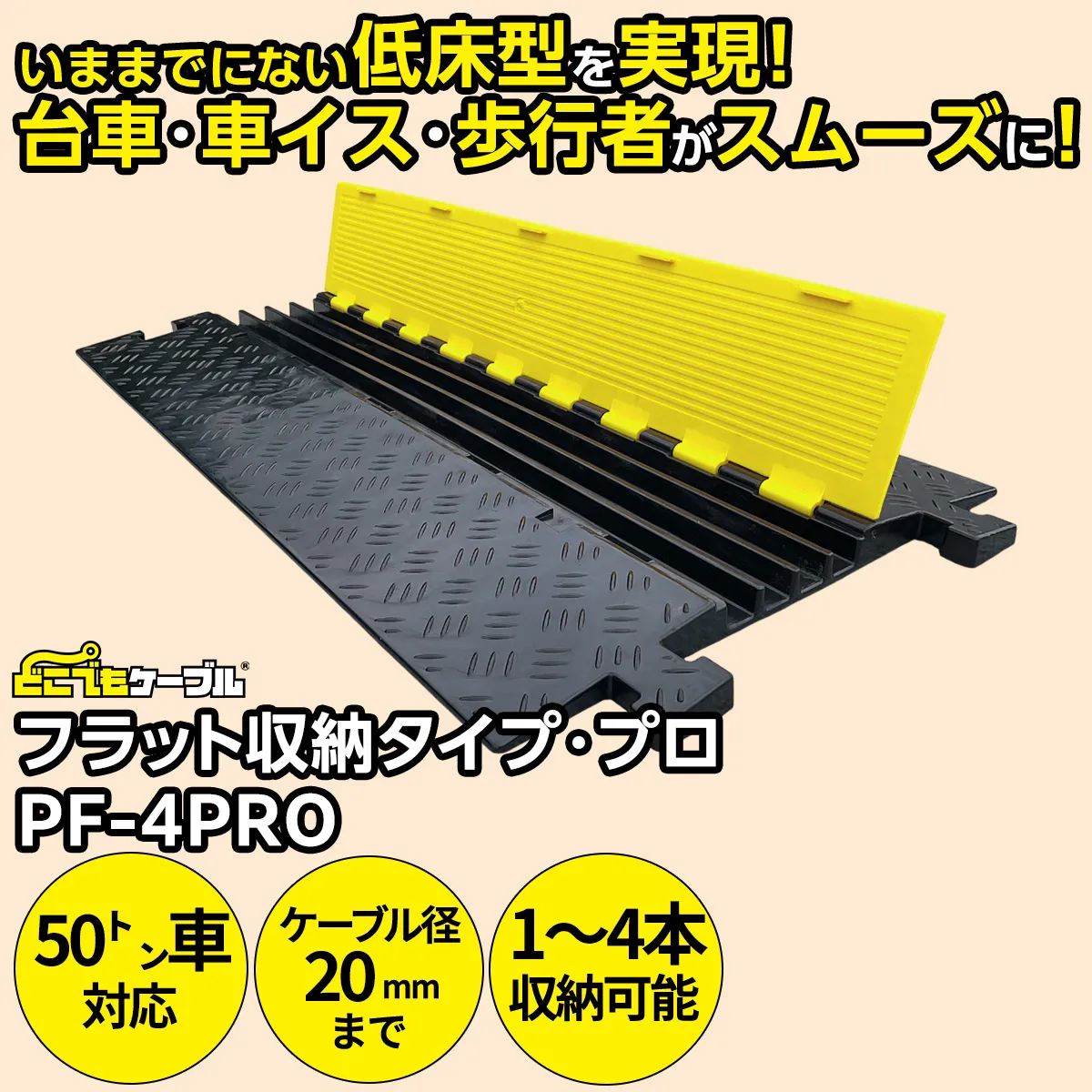 どこでもケーブルフラット収納タイプ・プロ(PF-4PRO)