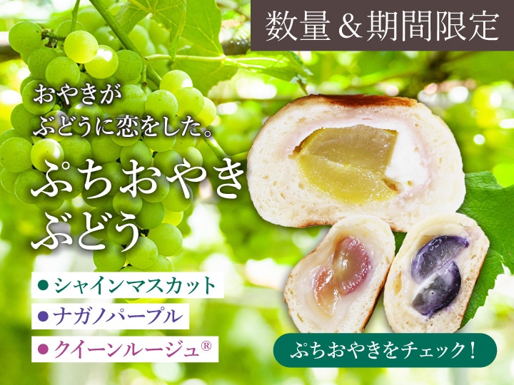 3種のぶどうぷちおやき　長野　通販　おやき