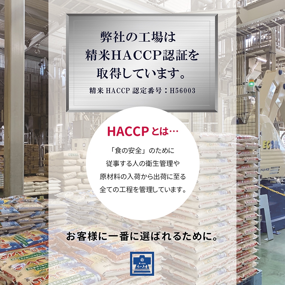 HACCP取得しています。