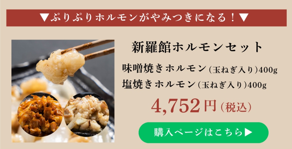 新羅館ホルモンセット