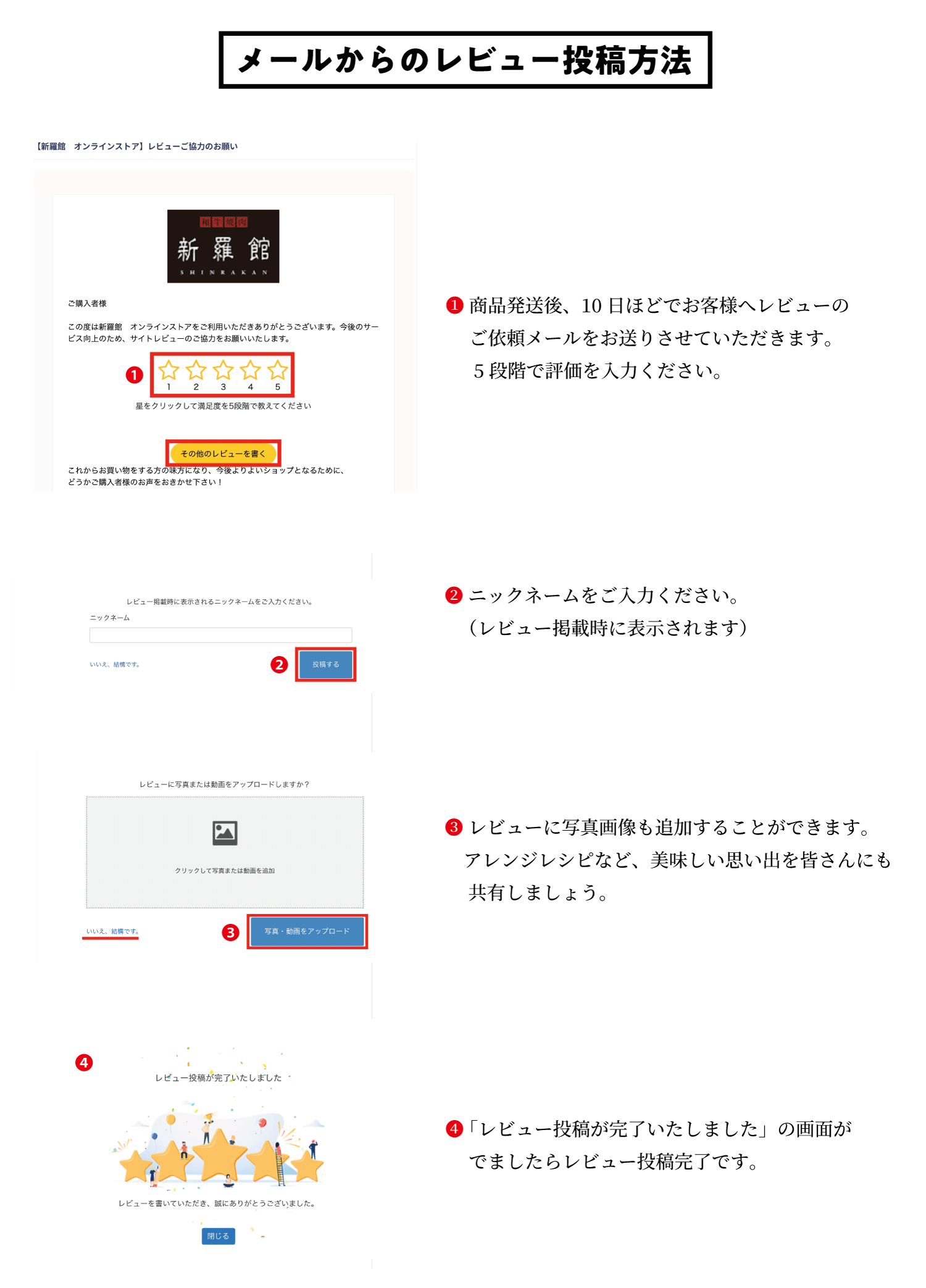 メール_レビュー投稿方法