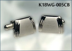 カフスK18WG-005CB