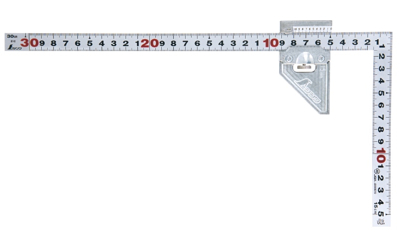素晴らしい シンワ測定 10421 曲尺厚手広巾 シルバー ３０cm表裏同目 ８段目盛 ＪＩＳ