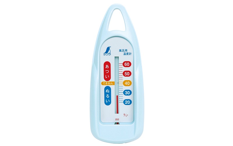 風呂用温度計 Ｂ 舟型 ブルー | 温度計・湿度計・環境測定器,風呂用温度計 | シンワオンラインショップ