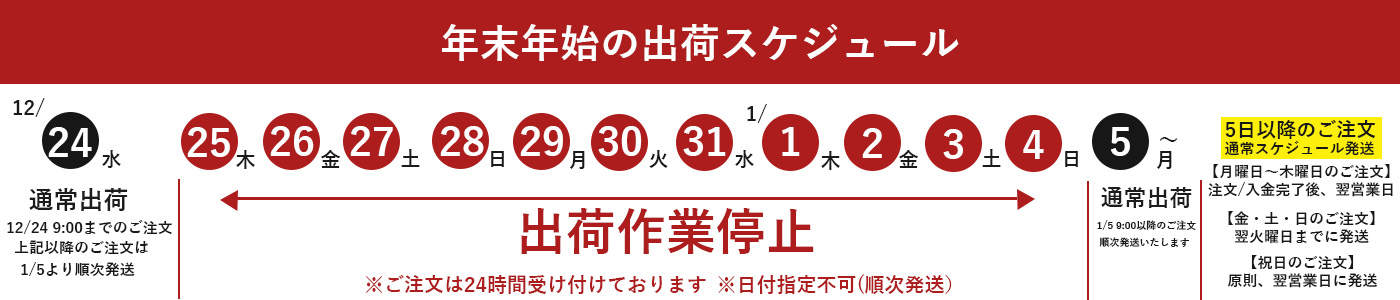 年末年始案内