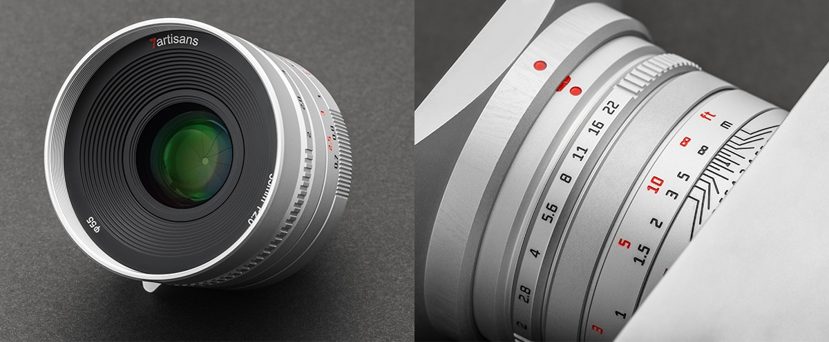 世界限定30本】七工匠 7Artisans 35mm F2.0 II Silver Prototype ライカMマウント | 焦点工房オンラインストア