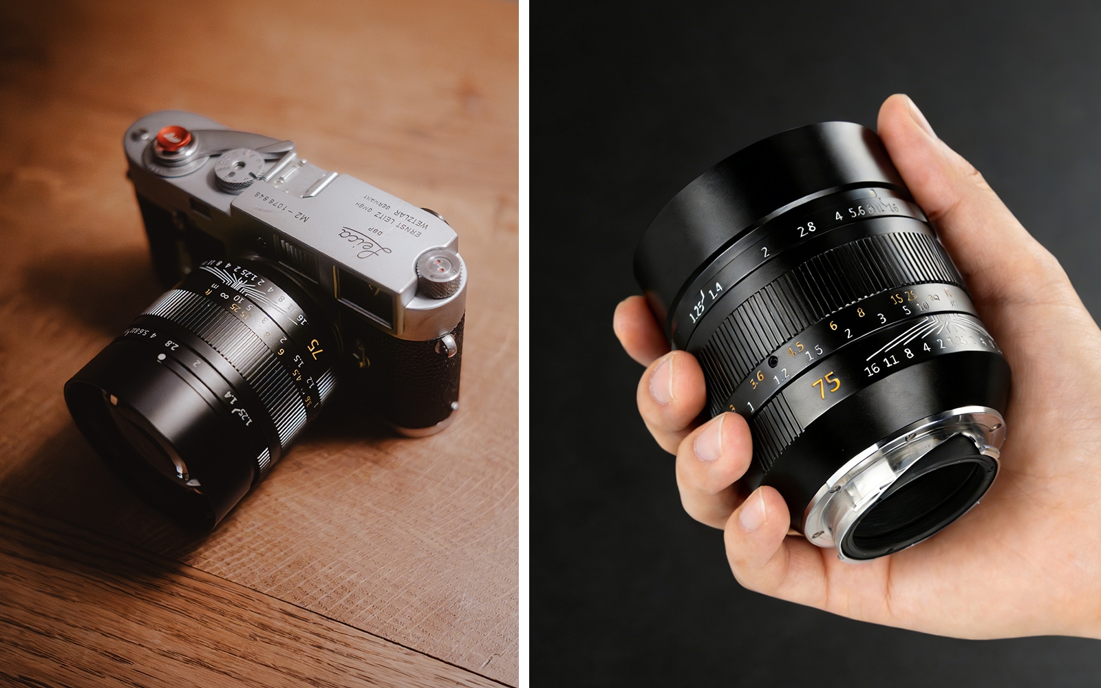 七工匠 7Artisans 75mm F1.25 II「ライカM」フルサイズ 大口径 単焦点