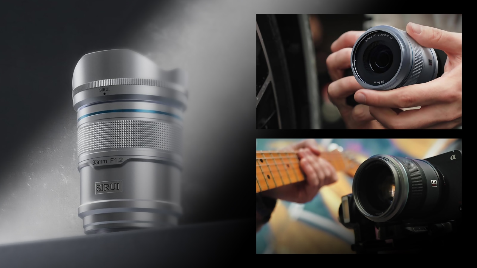 SIRUI 33mm F1.2 Sniper Series レンズ SIRUI Sniper AF 33mm F1.2「E/Z/Xマウント」APS-C 標準単焦点レンズ