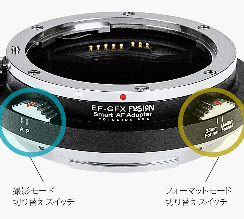 Fotodiox EF-GFX-FSN （キヤノンEFマウントレンズ → 富士フイルムGFX ...