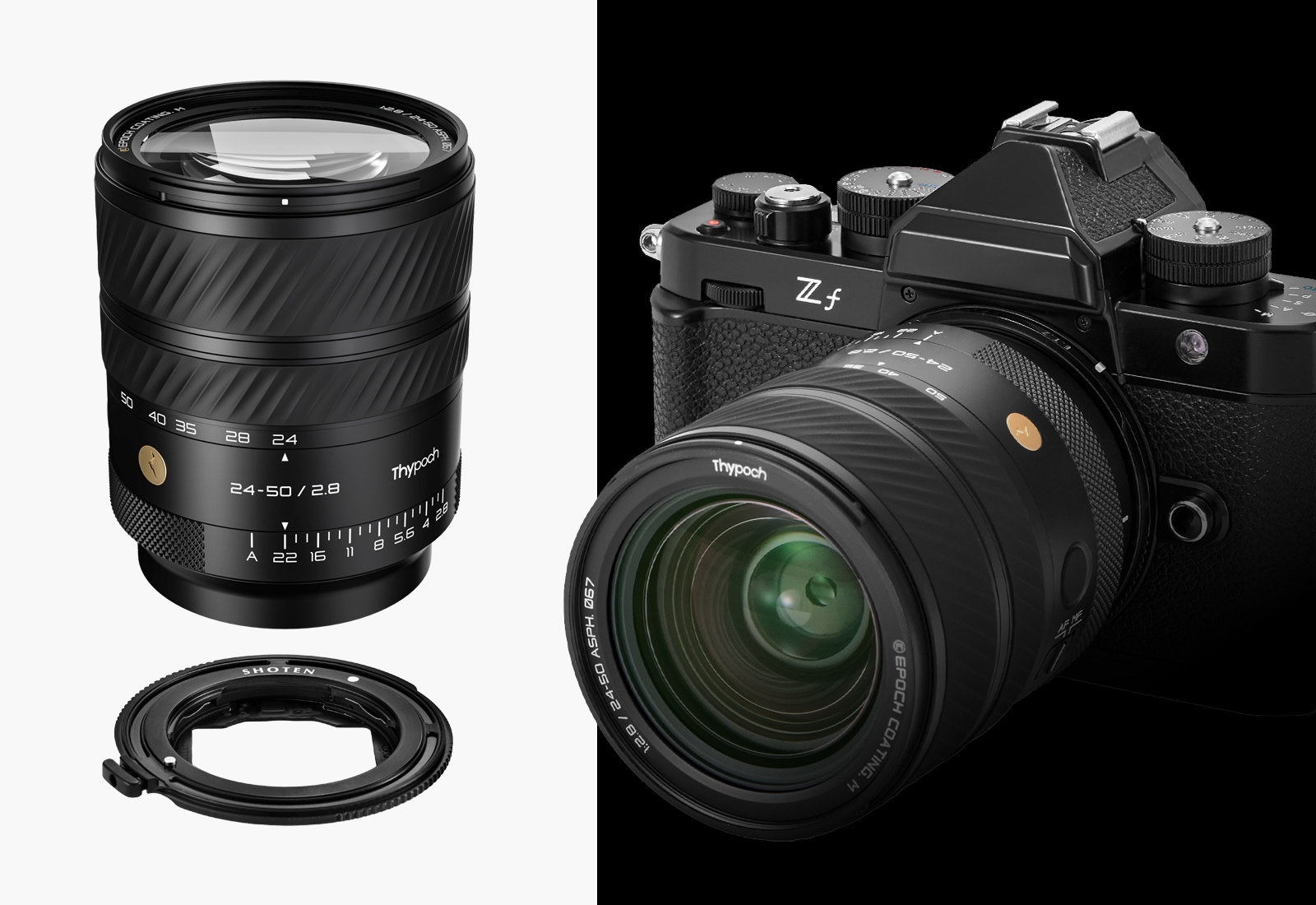 マウントアダプター 5点セット SONY Eマウント用 SHOTEN ETZ（ソニーEマウントレンズ → ニコンZマウント変換）電子