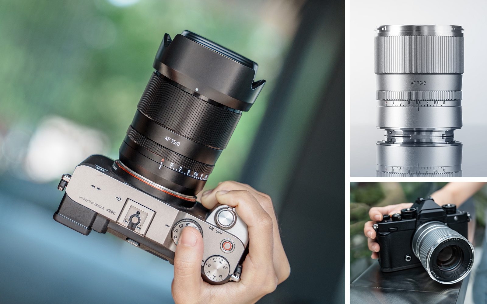 TTARTISAN AF 75mm F2 レンズ（Lマウント用） 銘匠光学 TTArtisan AF 75mm f/2「E/Z/L/Xマウント」単焦点レンズ