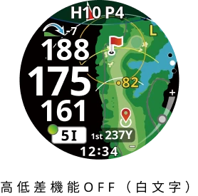 高低差を含めた距離表示