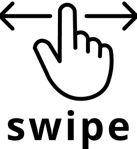 スワイプして操作