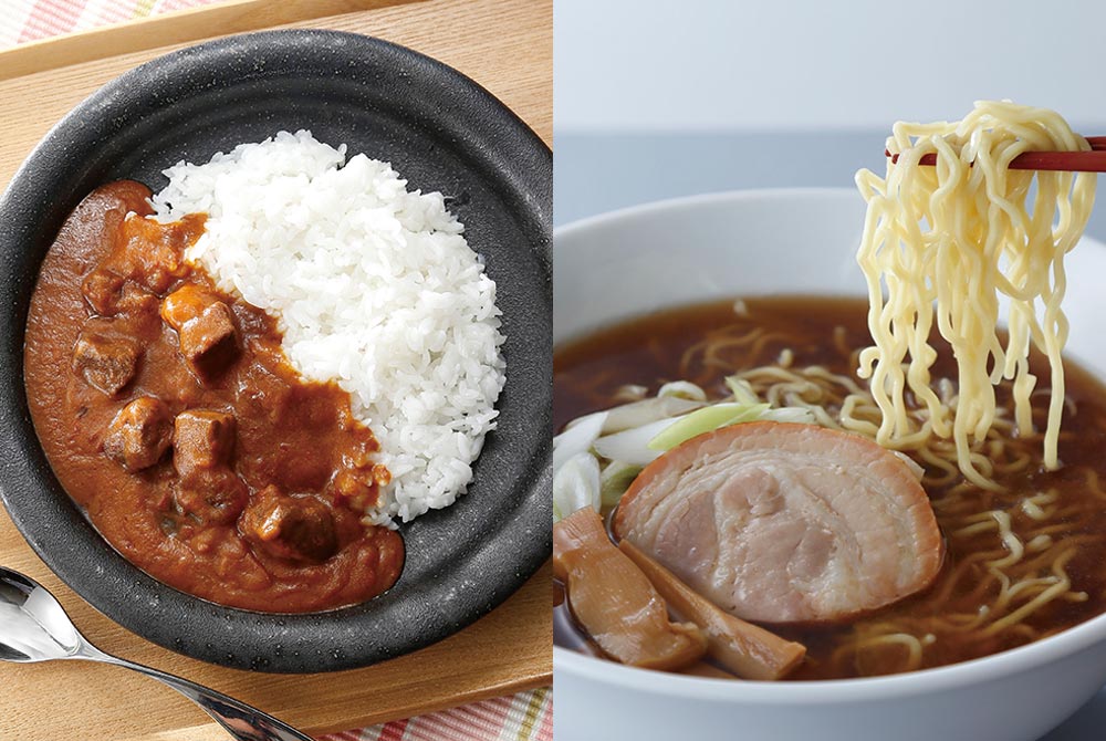 美幌小麦めん、美幌和牛カレーセット_メイン